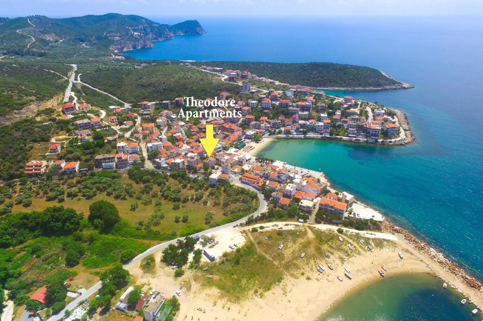 Theodore Apartments Skála Marión Bagian luar foto